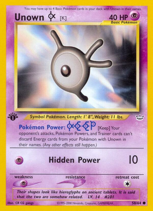 Unown (K)